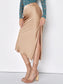 Satin Waist Skirt For Women Slim Side Split - Barusatti